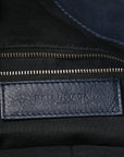 Agneau Classic Silver Hardware Hexagon Bleu Mineral