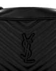 Calfskin Matelasse Monogram Monochrome Lou Camera Bag Black