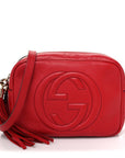 Pebbled Calfskin Small Soho Disco Bag Tabasco Red