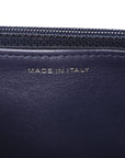 Denim Quilted CHNL 19 Wallet On Chain WOC Blue