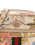 GG Supreme Monogram Water Flora Web Mini Ophidia Shoulder Bag Beige White Multicolor