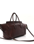 Supple Shiny Lambskin Medium Smiling New Luggage Brick