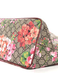 Soft GG Supreme Monogram Blooms Medium Crossbody Tote Beige Multicolor Dry Rose