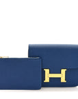 Epsom Constance Slim Wallet Bleu Tie