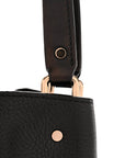 Grainy Calfskin House Check Medium Maidstone Black