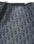Denim Jacquard Oblique C'est D1OR Bucket Bag Blue
