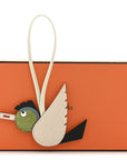 Epsom Swift Alligator Lizard Birdy Bag Charm Vanille Vert Criquet Vert Fizz Bleu Jean Black