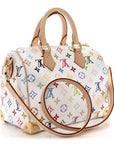 LV X TM Monogram Multicolor Speedy Bandouliere 25 White