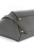 Grained Calfskin Mini Belt Bag Grey