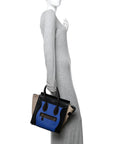 Smooth Calfskin Micro Tri-Color Luggage Indigo