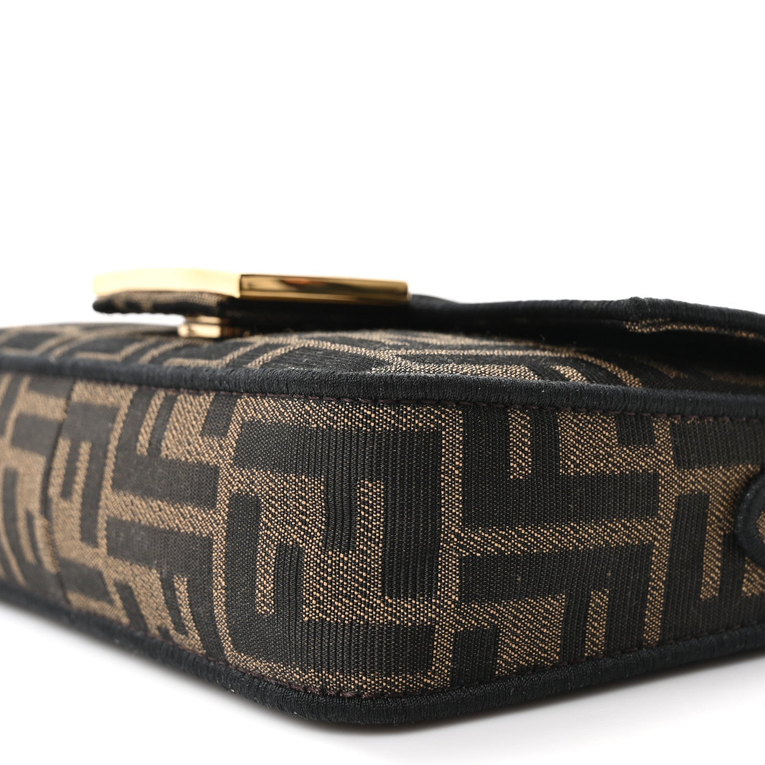 Fabric Jacquard FF 1974 Mini Baguette Tobacco Moro Black