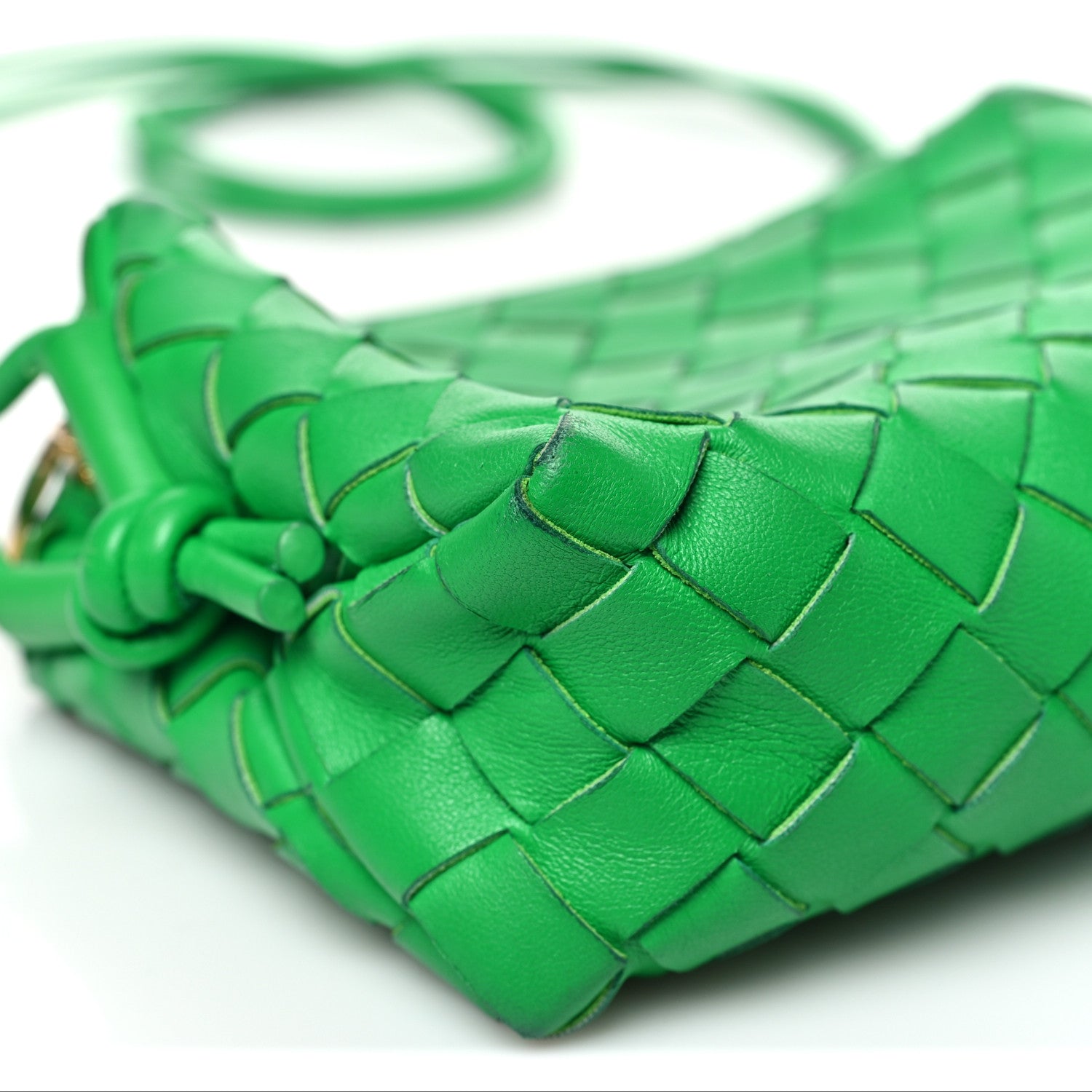 Nappa Intrecciato Mini Loop Camera Bag Parakeet
