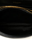 Calfskin Y Quilted Monogram Small Loulou Chain Satchel Black