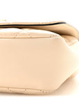 Nappa Quilted Small Medusa Chain Crossbody White