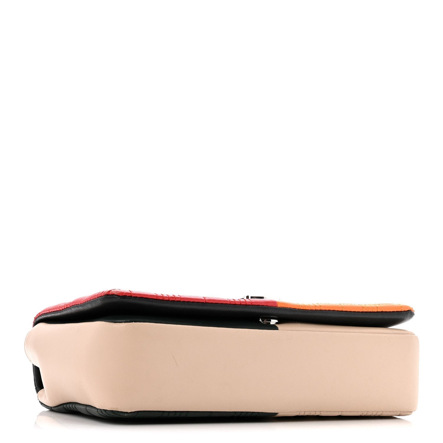 Lambskin Quilted Small Lola Bag Bright Red Orange