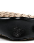 Monogram Matelasse Diagonal Small GG Marmont Chain Shoulder Bag Beige Black