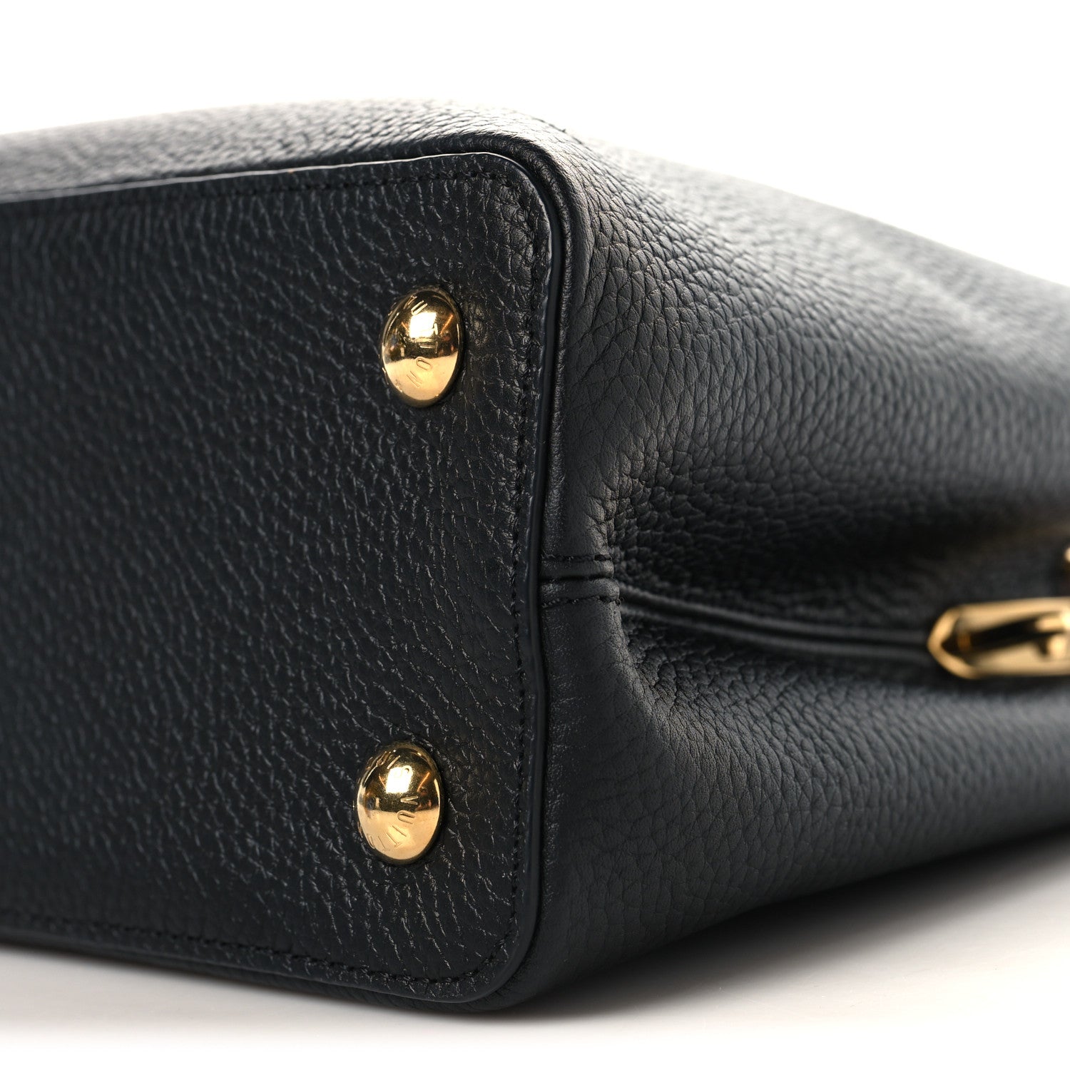 Taurillon Flower Chain Capucines MM Black Cream Pink