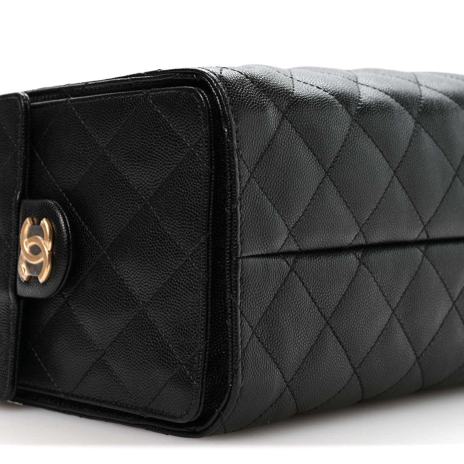 Caviar Quilted Small CHNL 25 Handbag Black