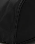 Nylon Vela Saffiano Small Cinch Backpack Black