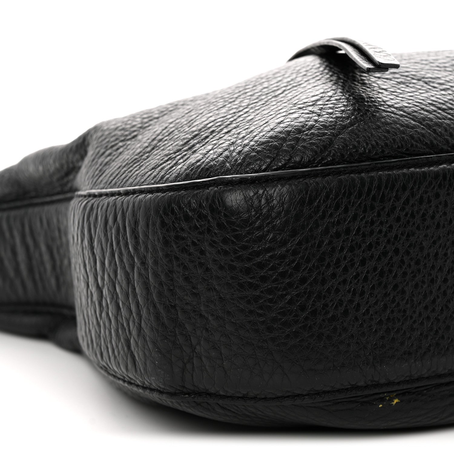 Pebbled Calfskin Hobo Black