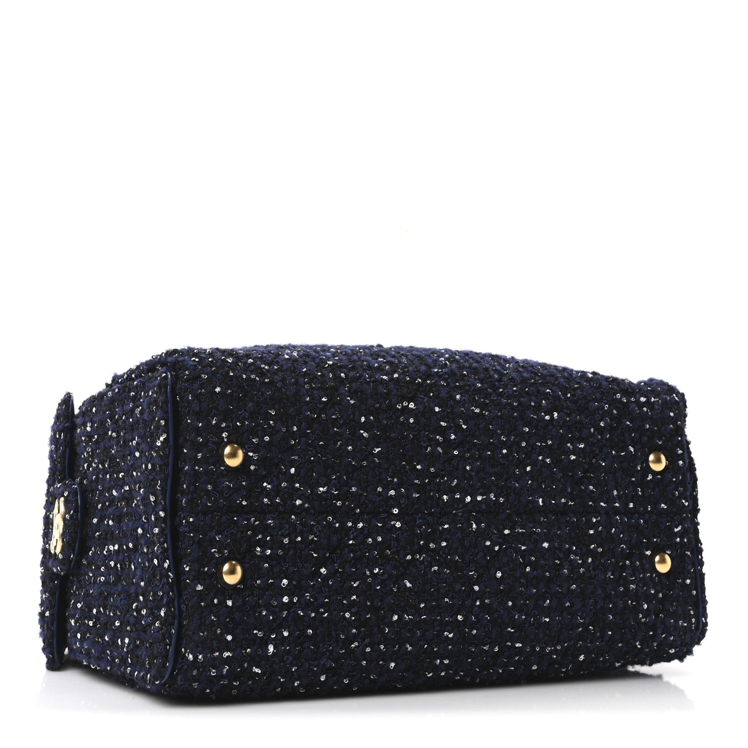 Tweed Quilted Small CHNL 25 Handbag Blue