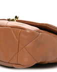Lambskin Quilted Medium CHNL 19 Flap Brown