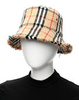 Tweed Check Bucket Hat M Archive Beige