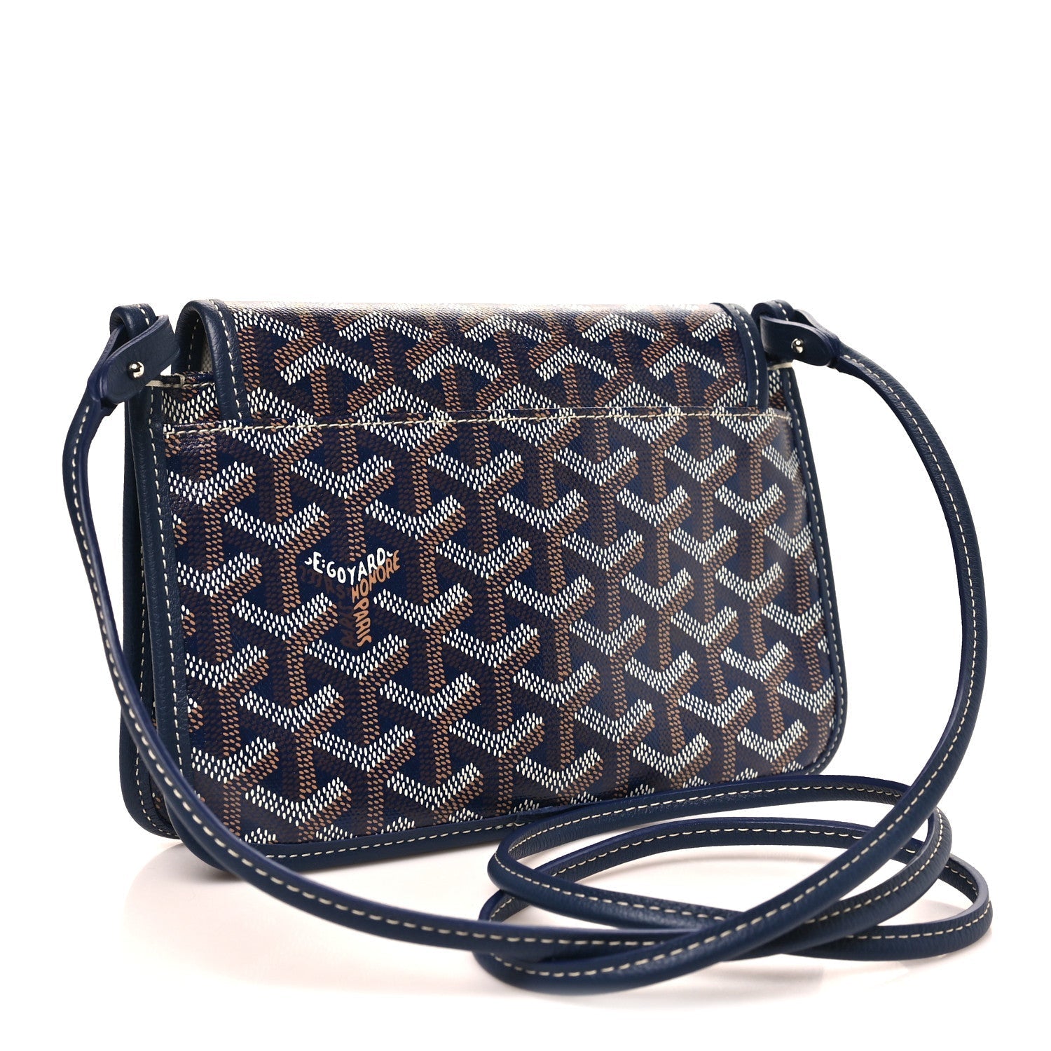 Goyardine Plumet Wallet Clutch Navy