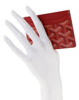 Goyardine Saint Sulpice Card Holder Red