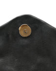 Lambskin Quilted Small Loulou Puffer Monogram Chain Satchel Black