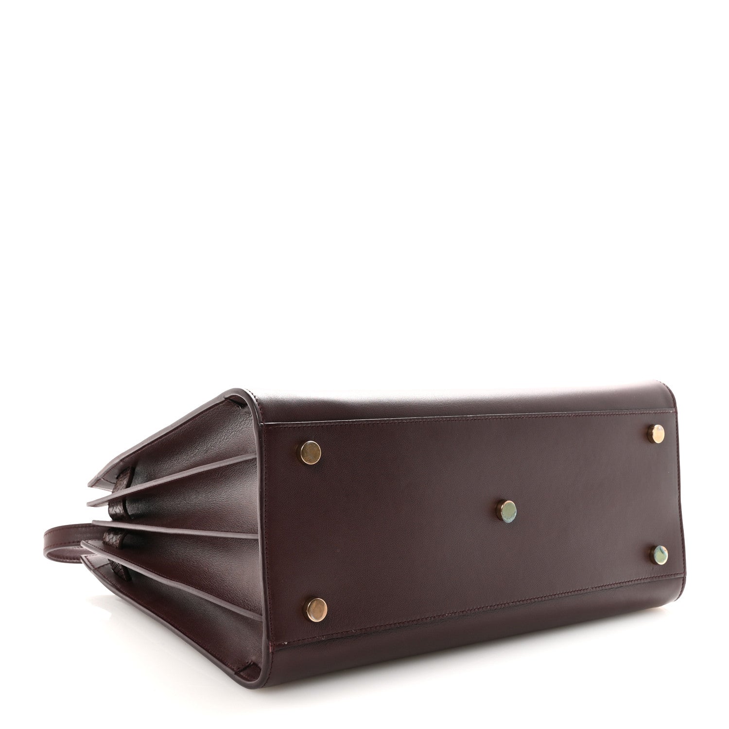 Calfskin Snakeskin Small Sac De Jour Burgundy