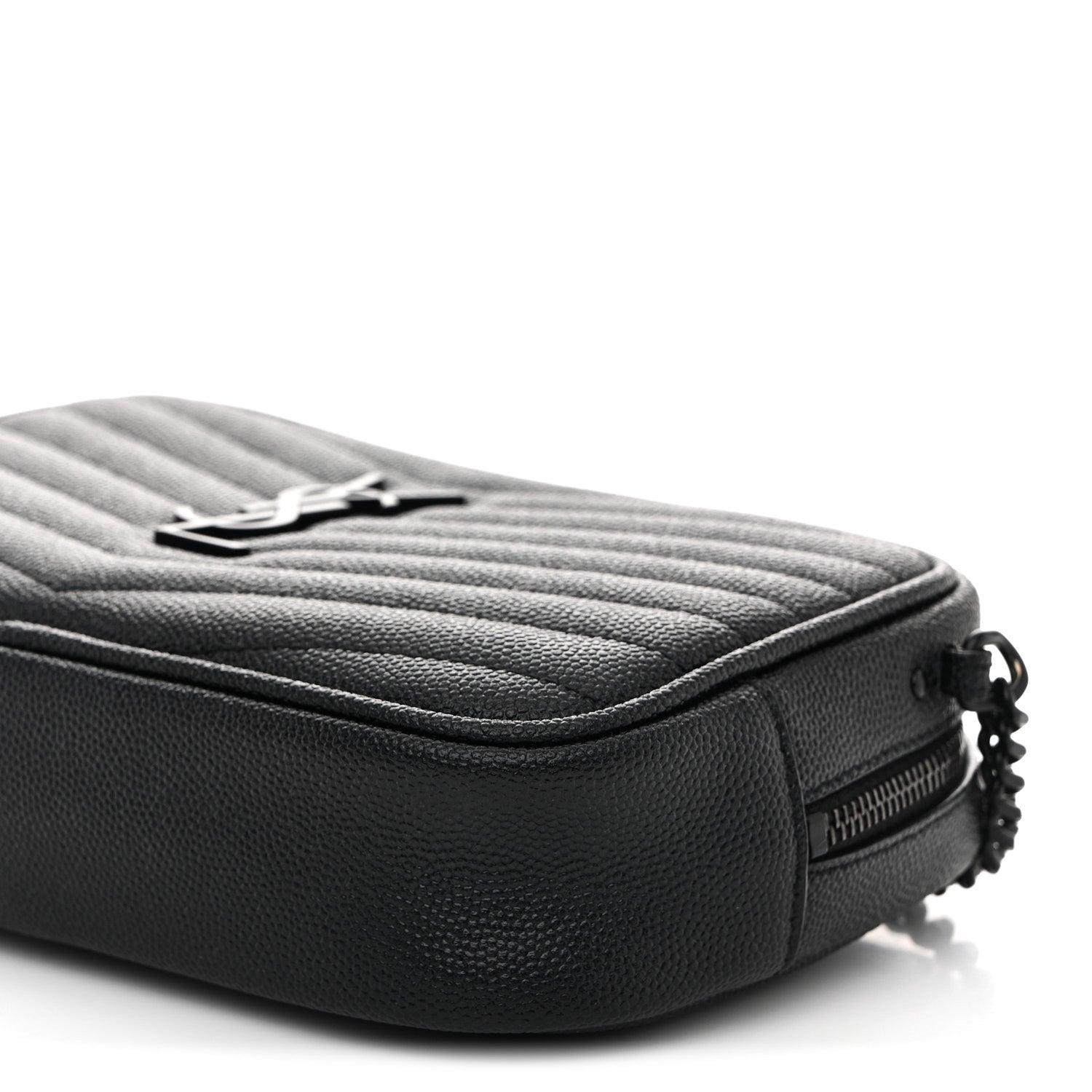 Grain De Poudre Matelasse Monochrome Monogram Mini Lou Camera Bag Black