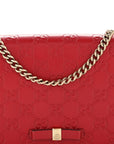 GCCIssima Signature Bowy Chain Wallet Hibiscus Red