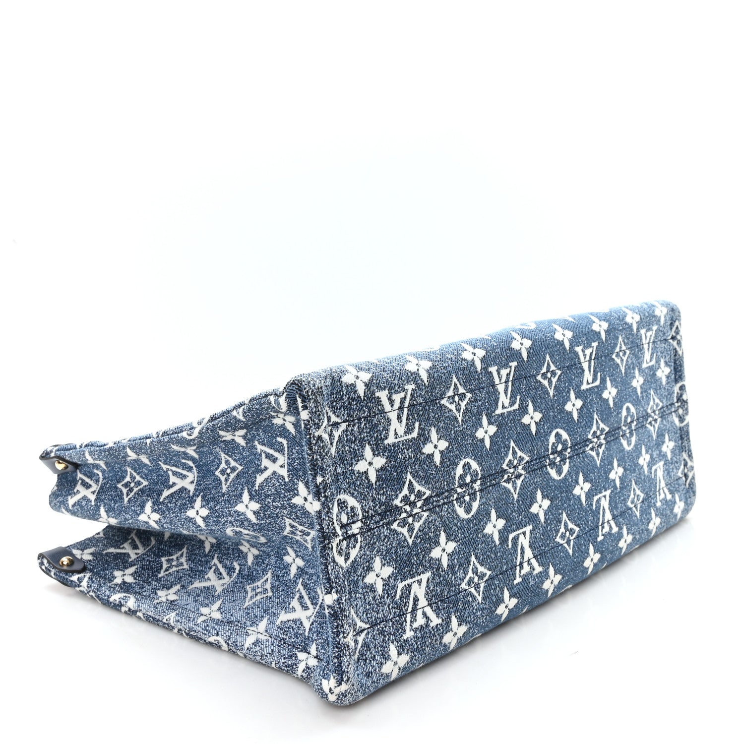 Monogram Jacquard Denim Onthego MM Bleu