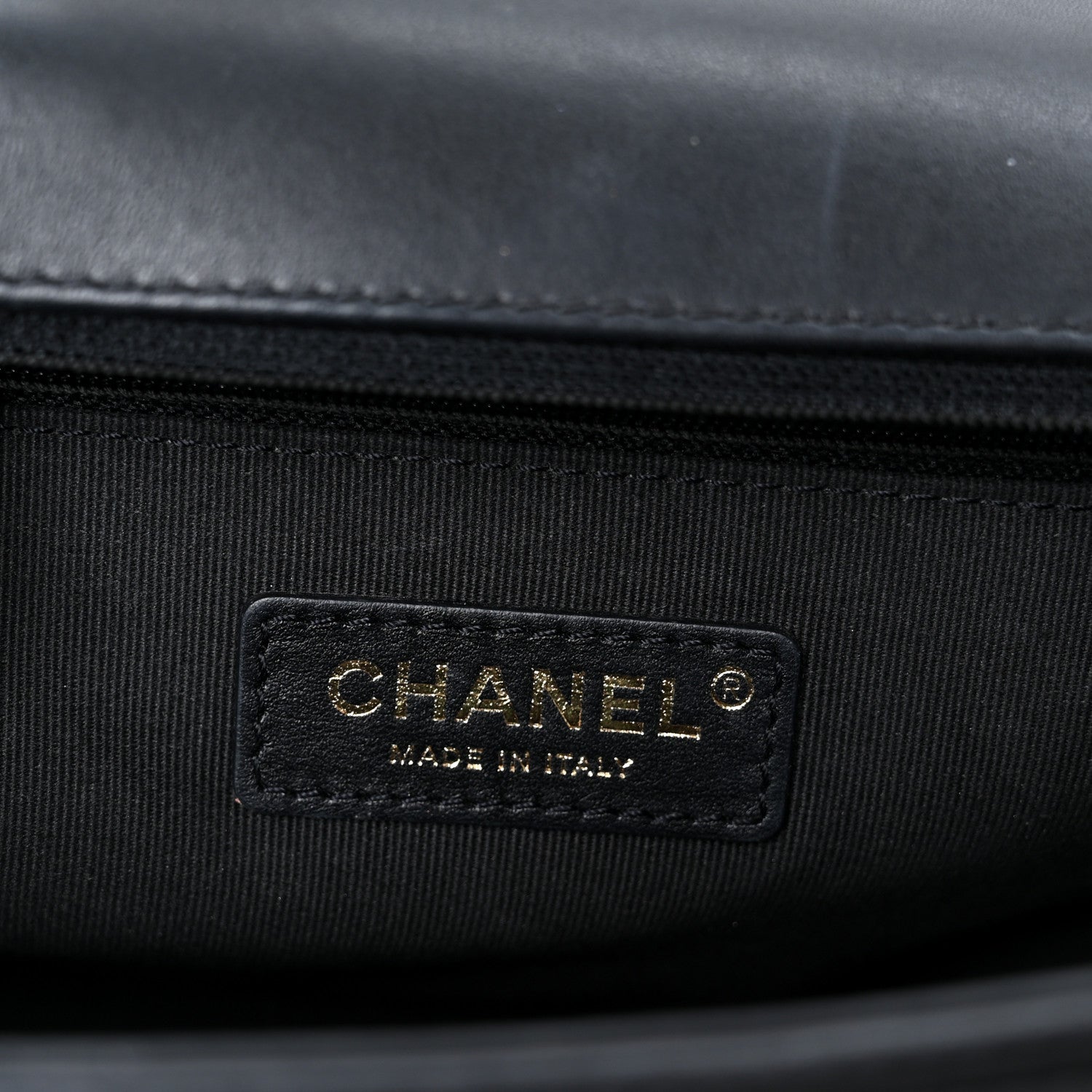 Calfskin Quilted New Medium Boy Flap Black