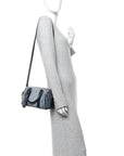 Denim Oblique Groove 20 Bag Blue