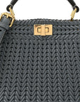 Vitello King Shiny Nappa Intreccio Petite Peekaboo I SEE U Satchel Tempesta