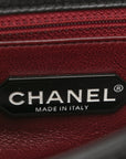 Aged Calfskin Quilted 2.55 Reissue Mini Hanger Flap Black