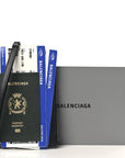 Textured Calfskin Passport Phone Holder Green