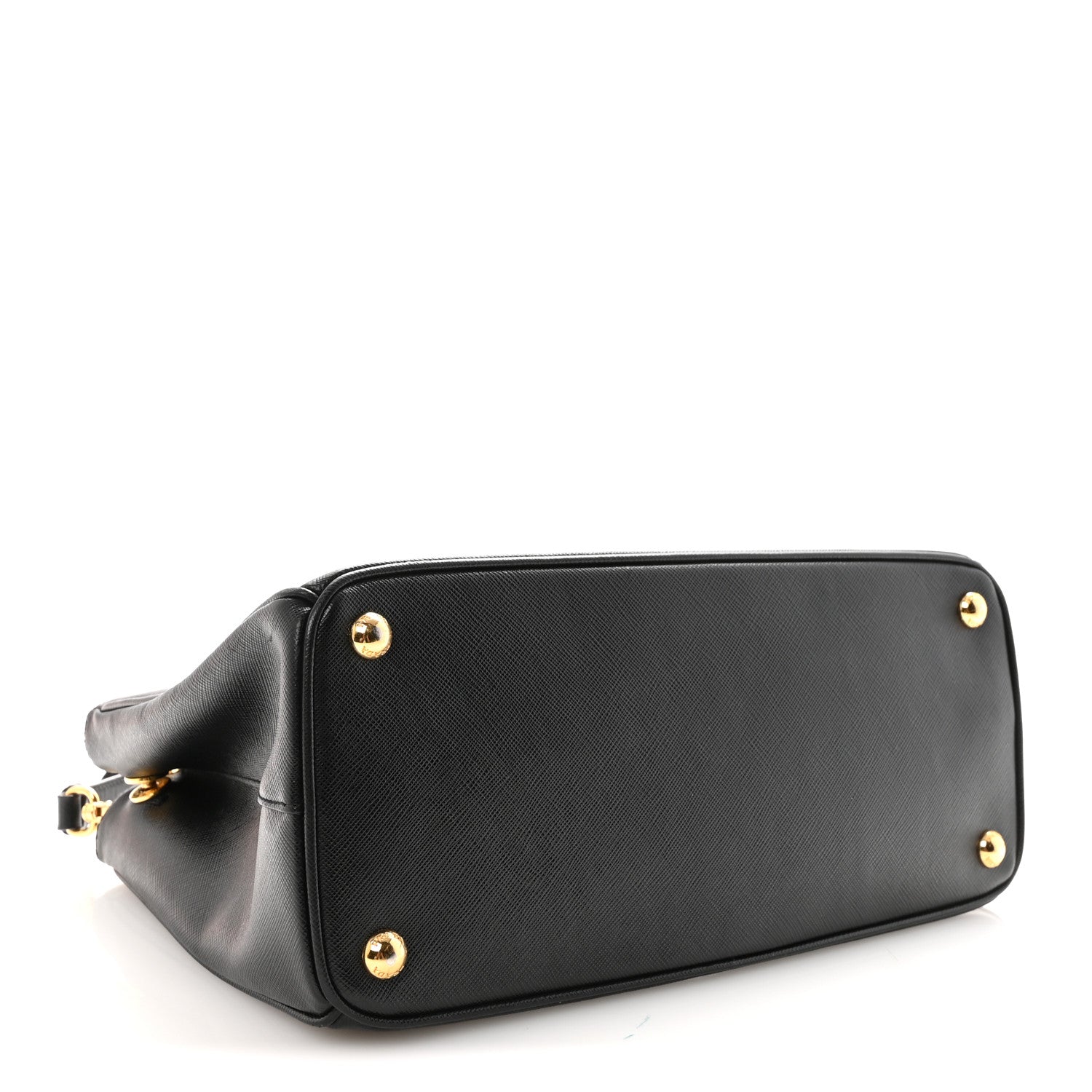 Saffiano Small Galleria Double Zip Tote Black