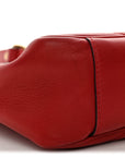 Calfskin Matelasse Medium GG Marmont Open Top Shoulder Bag Hibiscus Red