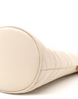 Calfskin Matelasse Mini GG Marmont 2.0 Bucket Bag White