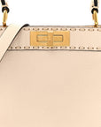 Cuoio Romano Selleria Chamois Medium Peekaboo I SEE U Satchel White