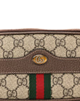 GG Supreme Monogram Ophidia Belted iPhone Case 85 34 Dark Brown