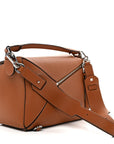 Calfskin Medium Puzzle Bag Tan