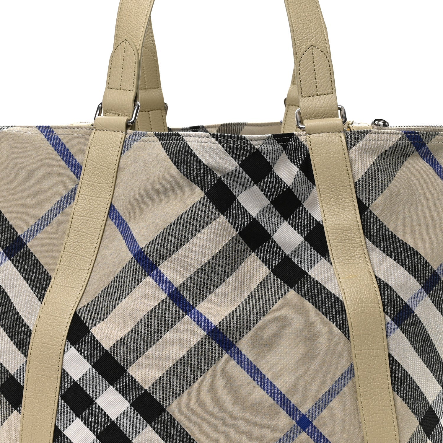 Jacquard Check Festival Tote Lichen