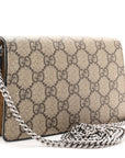 GG Supreme Monogram Super Mini Dionysus Shoulder Bag Taupe