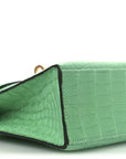 Matte Alligator Kelly Pochette Vert Comics