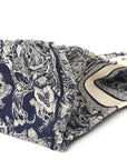 Canvas Embroidered Large D1ORiviera Toile De Jouy Reverse Book Tote Blue