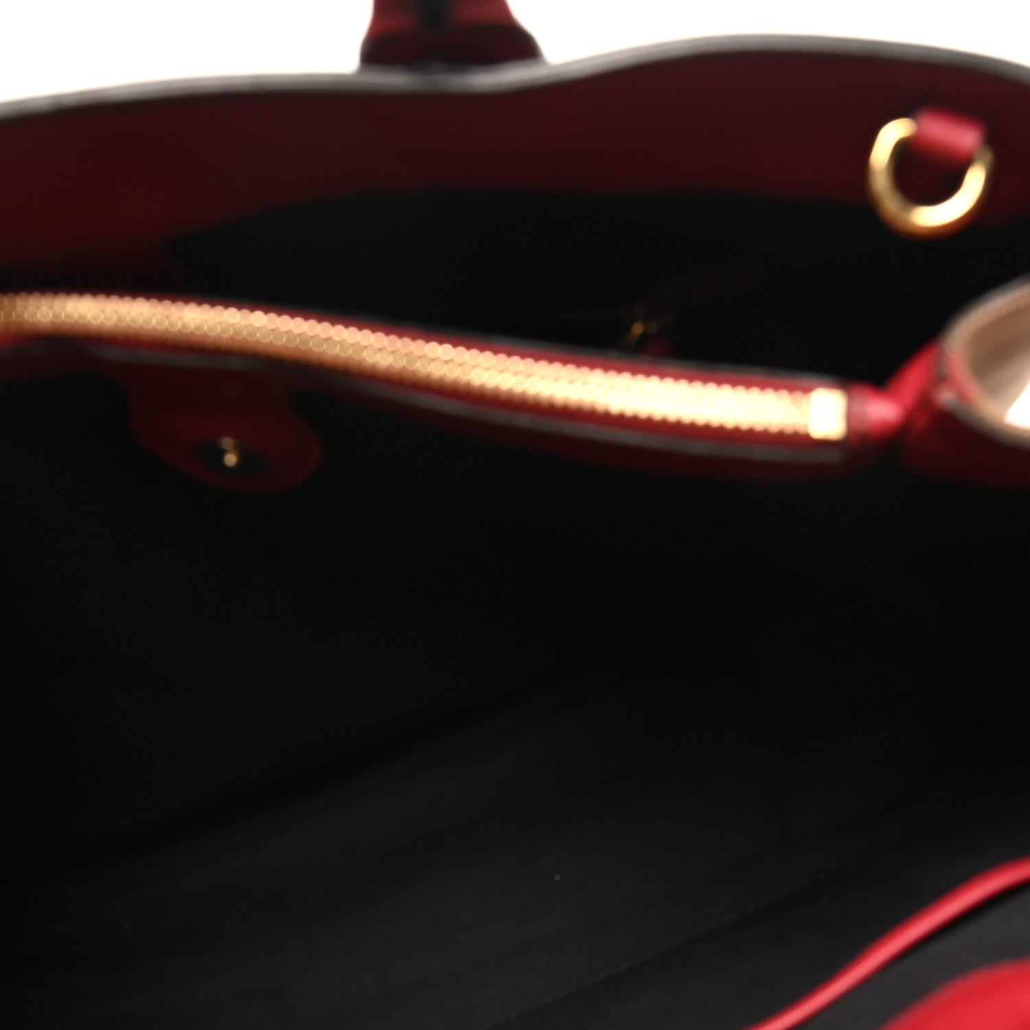 Derby Calfskin House Check Medium Banner Tote Russet Red